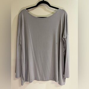 Piko Taupe Long Sleeve Top Women’s Size L